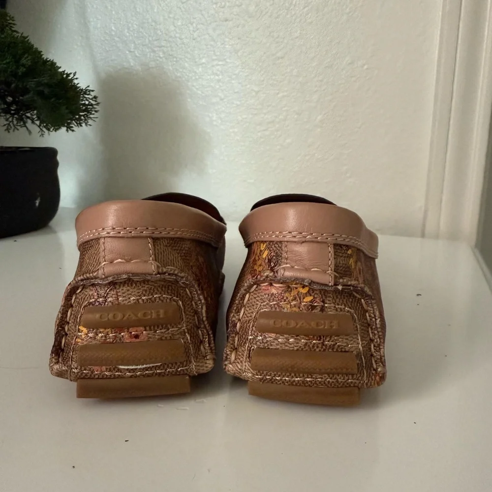 Coach Pink and Brown Loafers - Picture 5 of 8